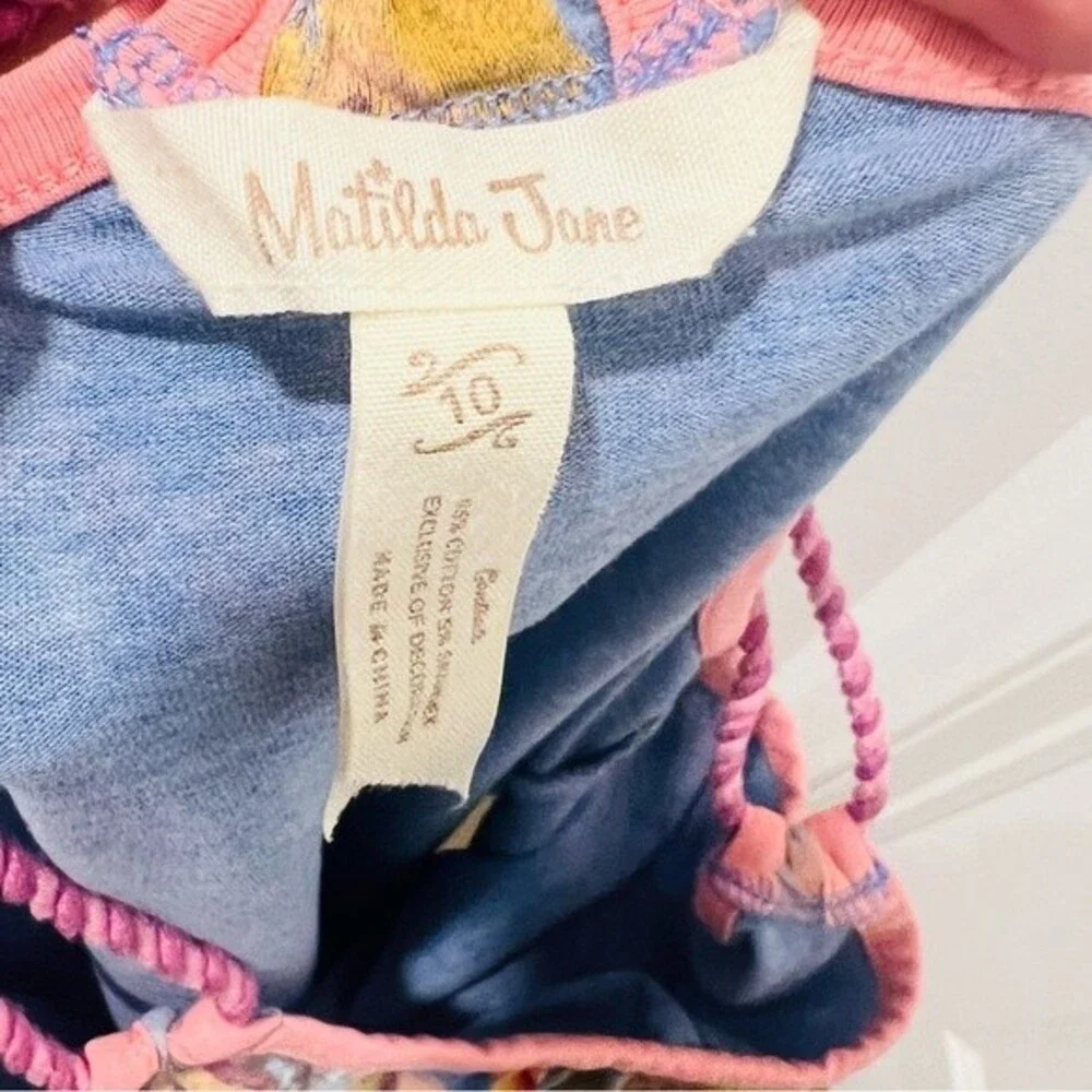 Matilda Jane Girls Twister Tank Adventure Begins in Size 10 Floral Print